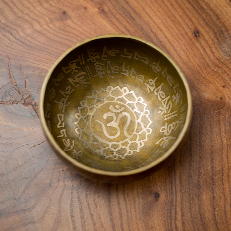 Om Symbol Singing Bowl